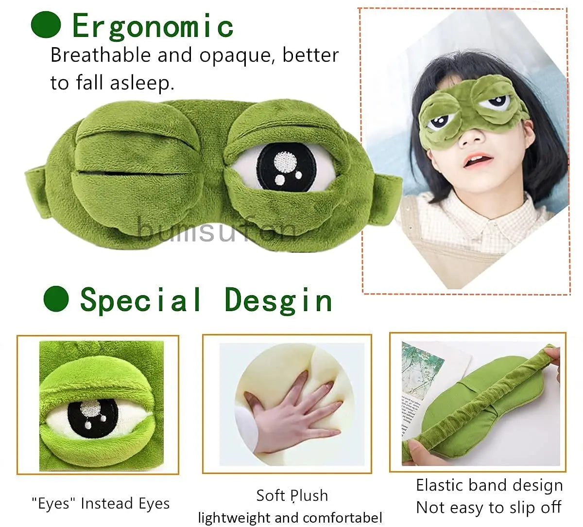 Froggy Dream Sleep Eye Mask